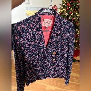 Juicy Couture Pink and Navy Lace Accent Size # 0